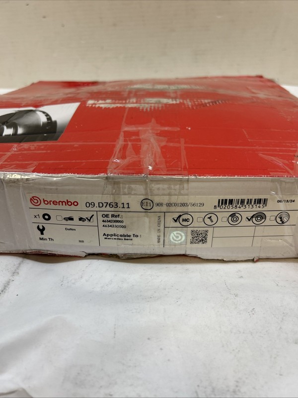 Brembo 09.D763.11 Disc Brake Rotor For 19-22 Mercedes-Benz G63 AMG gallery