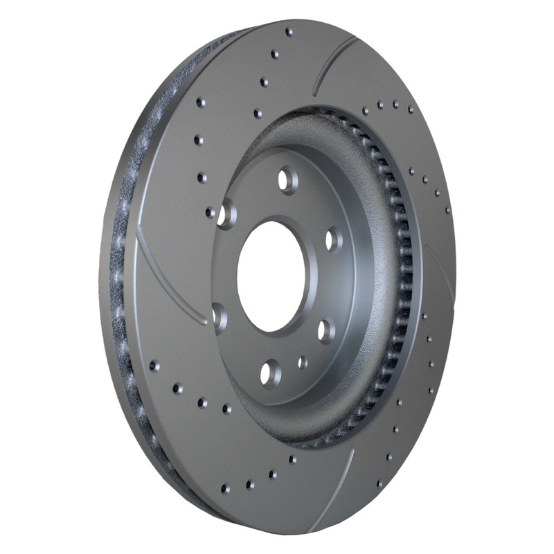 Front Brake Kit 325mm Drill Rotors Bosch Semi-Met Pad For Buick Chevy GMC Saturn gallery