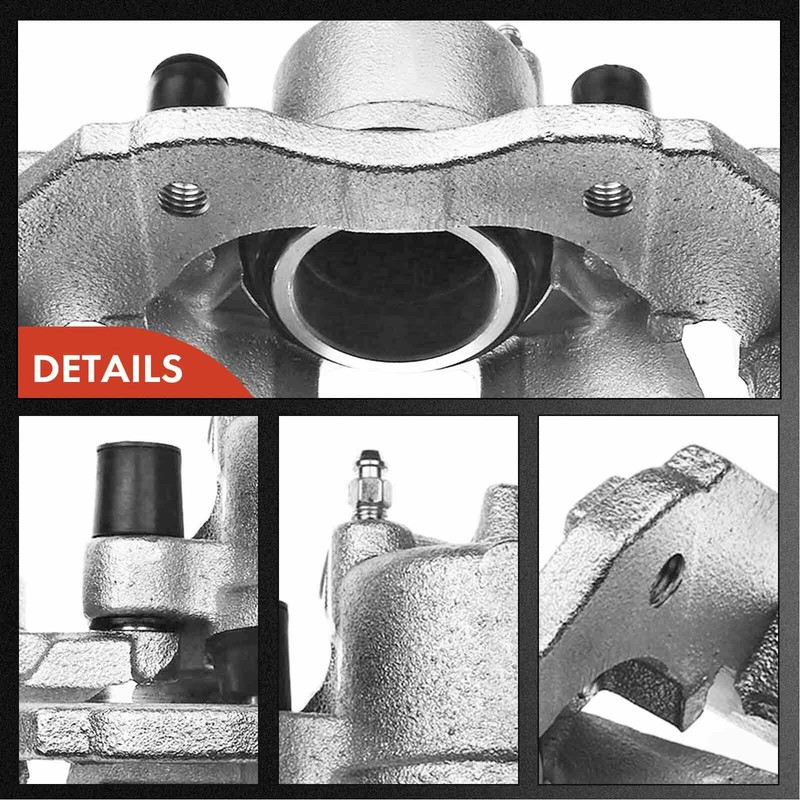 A-Premium Pair Front Brake Rotor & Pad & Brake Caliper for Ford Focus 2005-2007 gallery