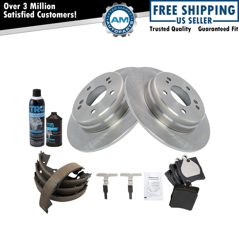 Rear Brake Pad & Rotor Kit Fits 2004-2008 Chrysler 1997-2011 Mercedes-Benz