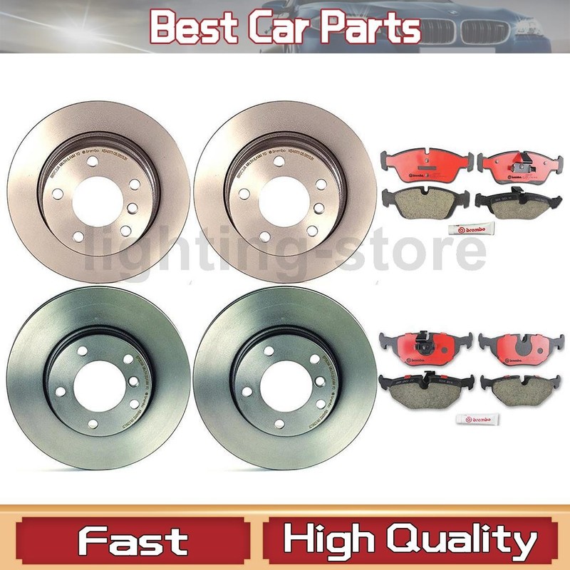 6 Brembo Disc Brake Pad Set Disc Brake Rotor Front Rear For BMW Z4 2003-2005