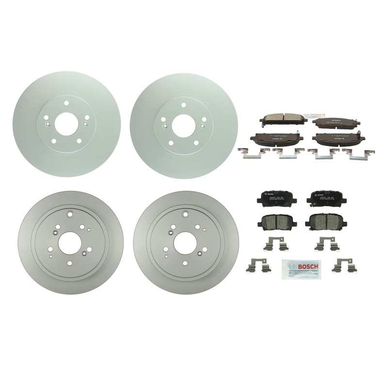 Bosch Front 299mm and Rear 313mm Disc Rotors Pads Brake Kit For Acura MDX V6 AT