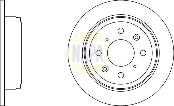 2x Brake Discs Pair Solid fits HONDA ACCORD CA5, Mk3 2.0 Rear 85 to 89 239mm Set gallery