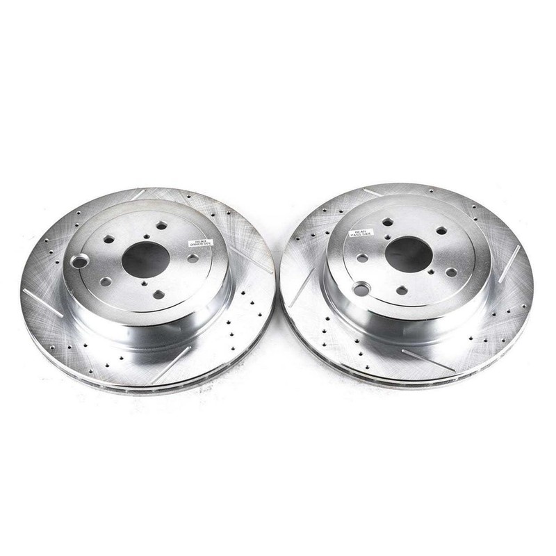 PowerStop Disc Brake Rotor Set - Fits Subaru Impreza 2008-2014, Subaru WRX STI 2
