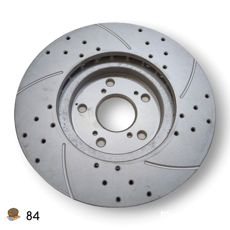 Front Drilled & Slotted Disc Brake Rotors 31275 for Acura Honda with Pads gallery