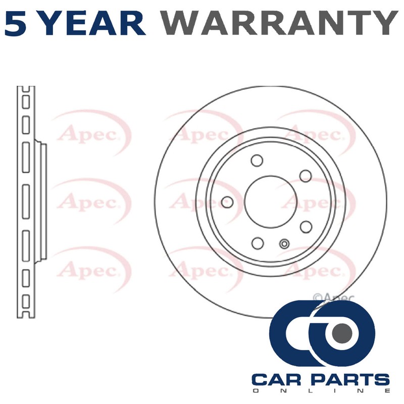 1x Brake Disc Rear CPO Fits Audi A4 2003-2009 4.2 8E0615601R