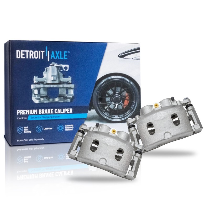 Front & Rear Drilled Rotors Brake Calipers +Brake Pads for Silverado Sierra 1500 gallery