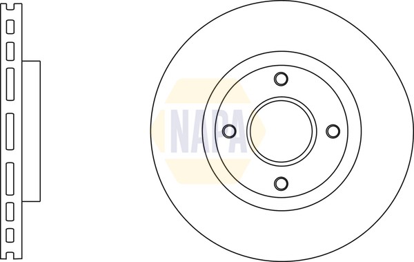 2x Brake Discs Pair Vented Front 279mm NBD5803 NAPA Set 40206EM10A 40206ET01C gallery