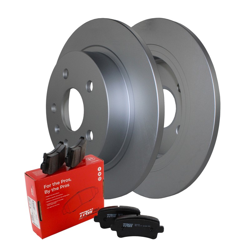 Rear Brake Kit 292mm Rotors & TRW Low-Met Pads For LaCrosse Regal Malibu Ltd 9-5