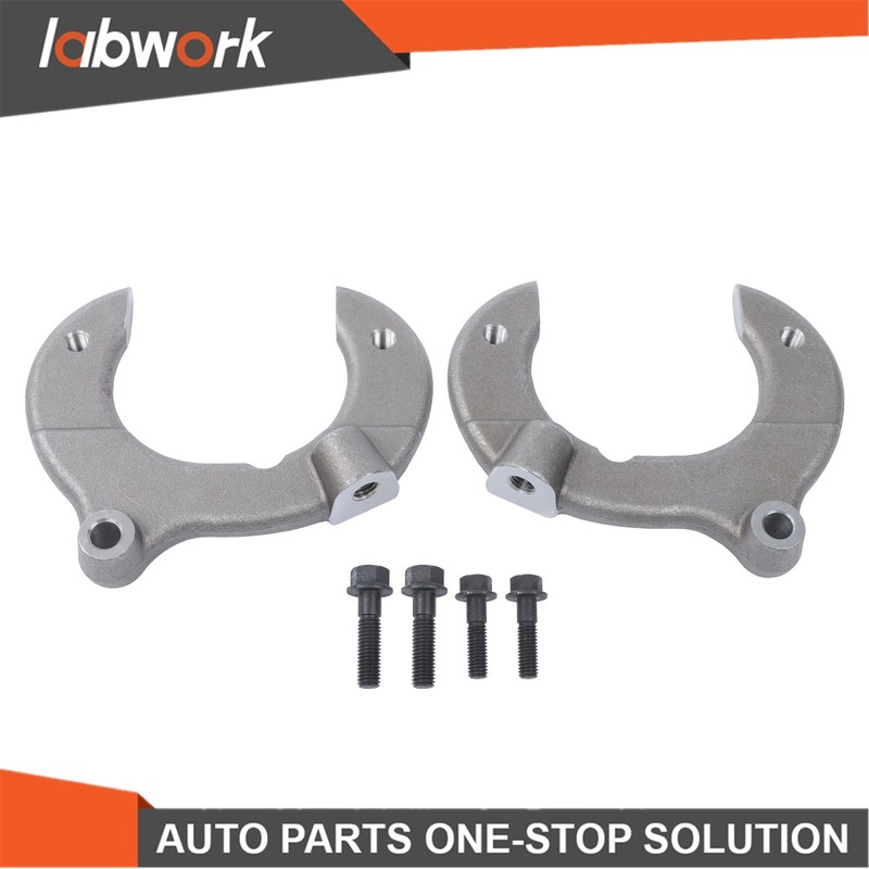 Labwork For GM Metric Caliper Disc Brake Brackets w/ Hardware For Mustang 2 II gallery