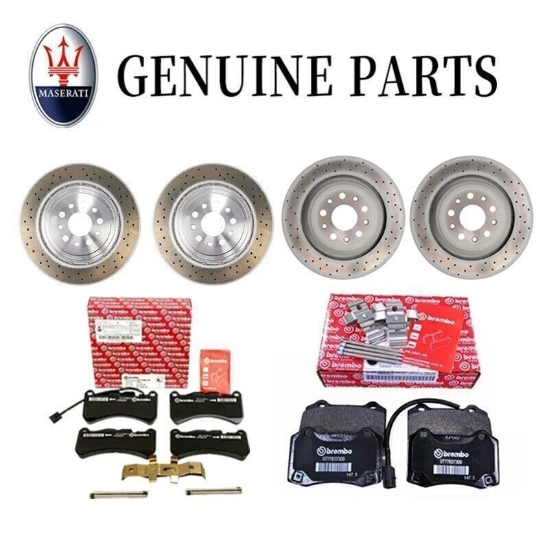 2017-2020 Maserati Ghibli Quattroporte GENUINE Front & Rear Brake Pads & Rotors
