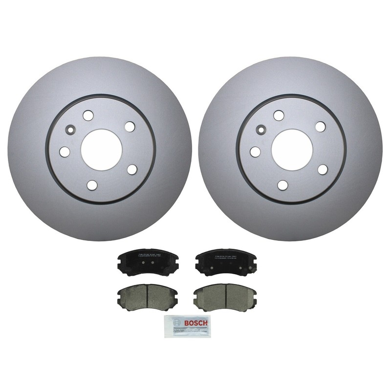 Front Brake Kit 321mm Disc Rotors Bosch Ceramic Pad Set For Buick Chevrolet GMC gallery