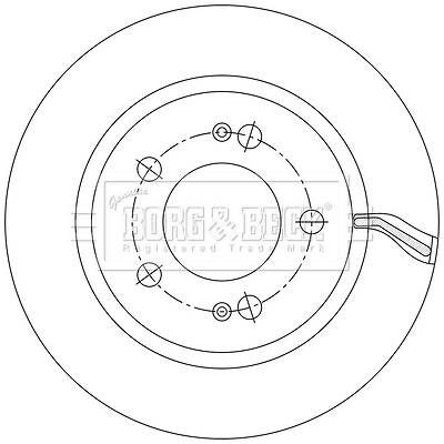 Fits Ssangyong Rexton 2017- 2.2 D 1x Brake Disc Rear Mity 4840136100 gallery