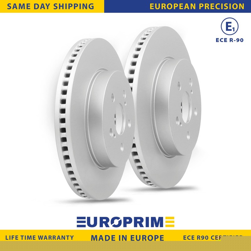 11.14 in Front Brake Rotor Set for 19-24 Toyota Corolla 19-22 Toyota Prius Prime