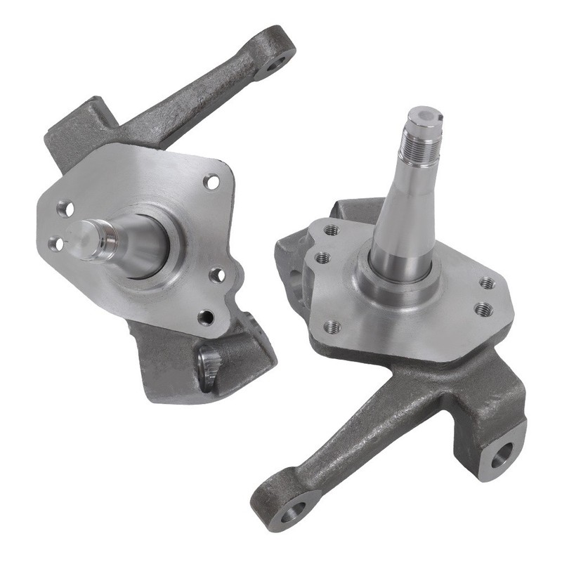 Pair Forged Steel 2" Drop Spindles For Ford 73-80 Pinto & 74-78 Mustang II 2.3L gallery