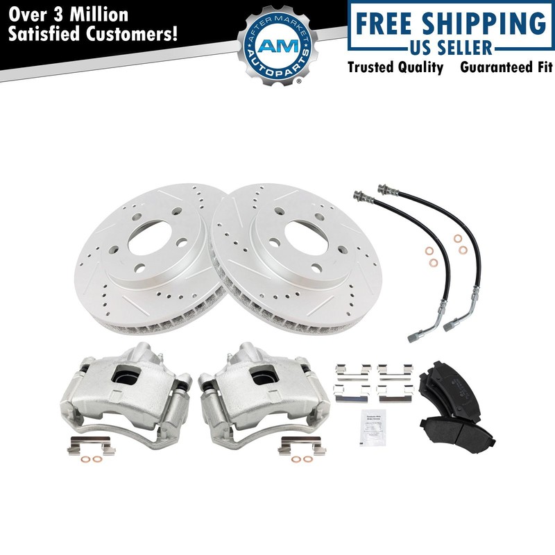 Front Brake Pad & Rotor Kit Fits 1997-2005 Buick Chevrolet Oldsmobile Pontiac