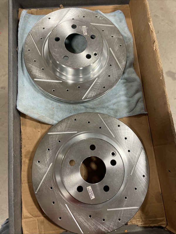EBR650XPR Powerstop 2-Wheel Set Brake Discs Front  for MB Mercedes CL Class S