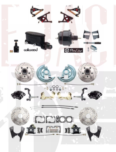 Wilwood Front & Rear Disc Kit 1964-72 GM A Body Booster Conversion Control Arms
