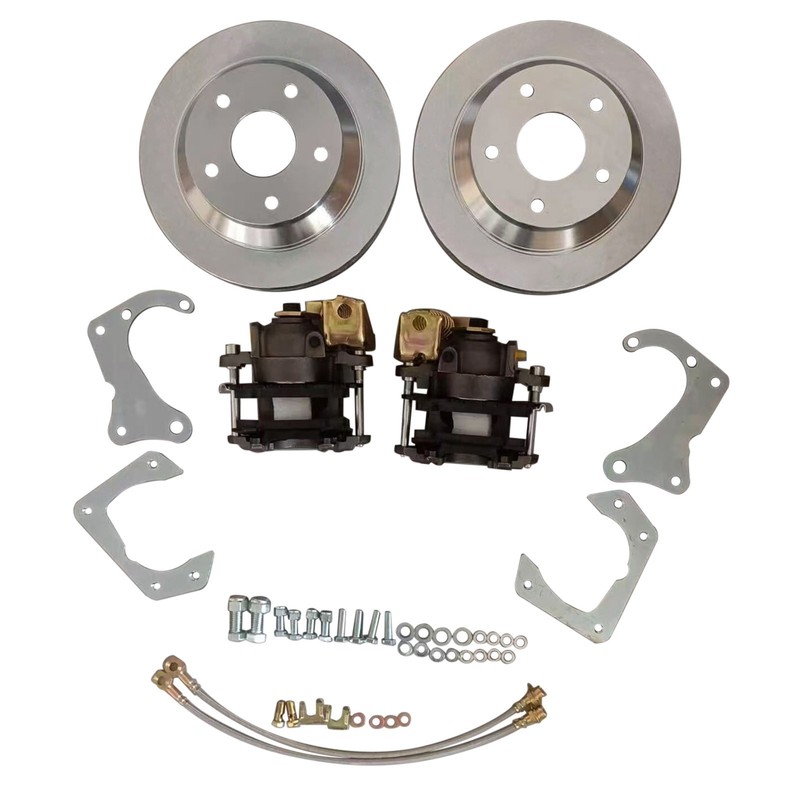 For 7.5Inch 10 Bolt Bolt-On Rear Parking Caliper Brake Kit With E-Brake 6″-Axle