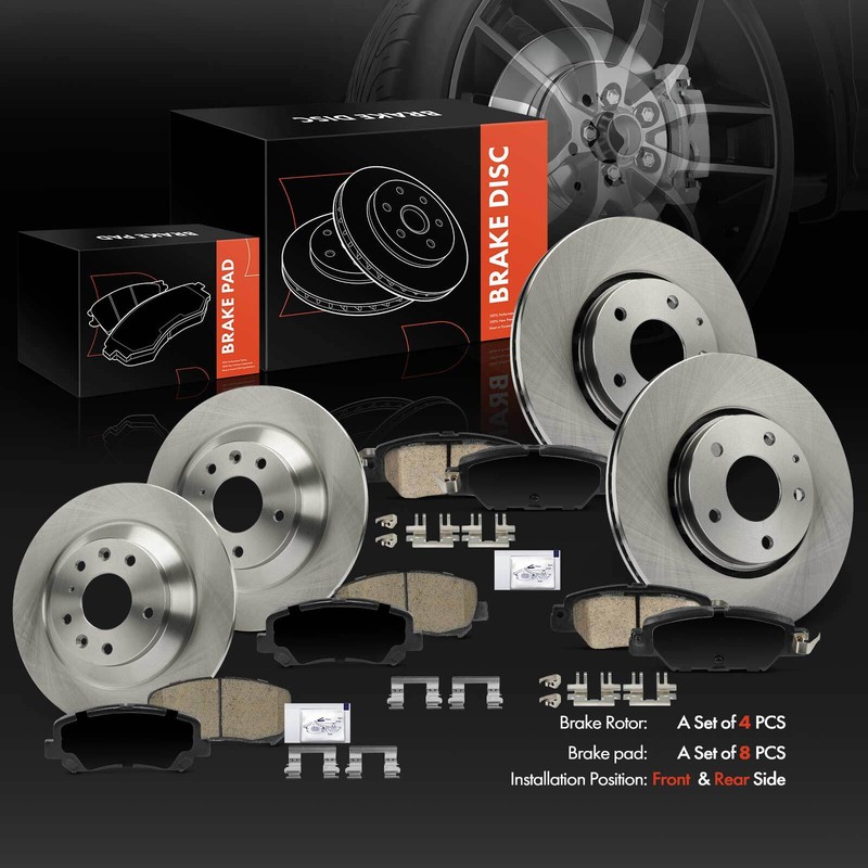 12x Disc Brake Rotors & Ceramic Brake Pads for Mazda CX-5 2016-2019 Front & Rear gallery