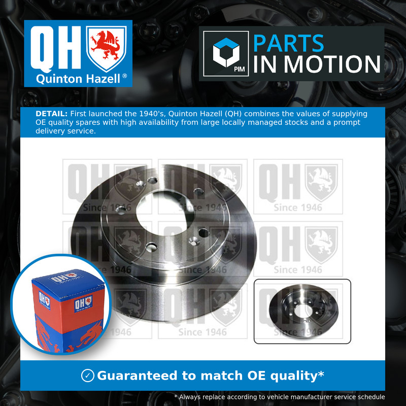 2x Brake Discs Pair Solid fits KIA PRO CEED JD 1.6D Rear 13 to 18 D4FB 262mm Set