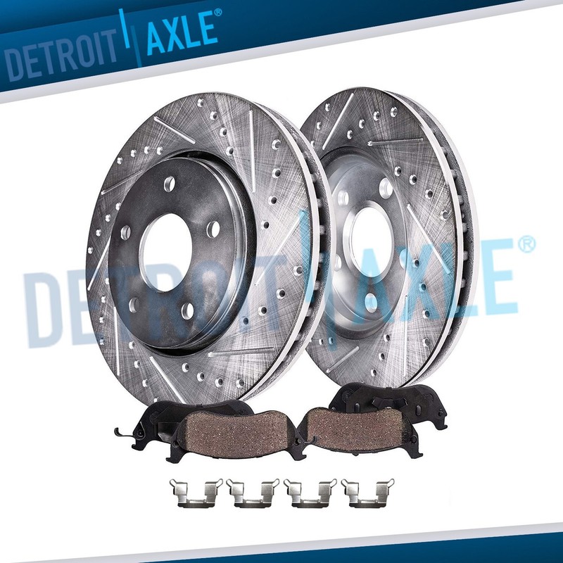 10.91” Front Drilled Disc Brake Rotors Brake Pads for 2017-2021 Subaru Impreza