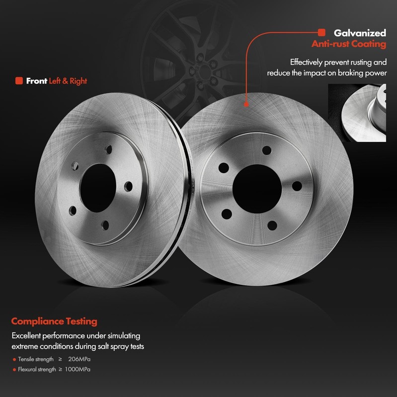 New Brake Disc Rotor & Ceramic Brake Pads for Buick Regal Chevrolet Lumina Front gallery