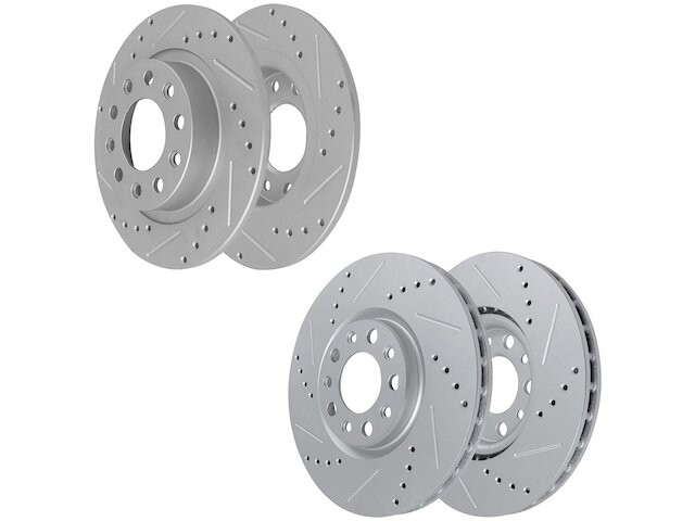 Detroit Axle 69CW63B Brake Rotor Set Fits 2009-2013 Audi A3