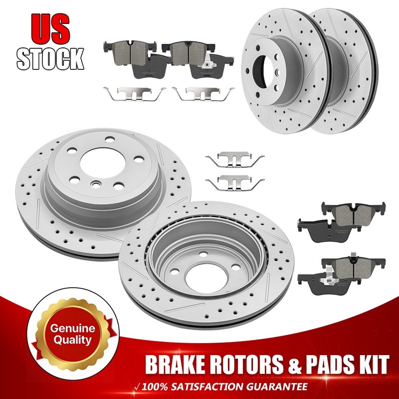 Front & Rear Brake Rotors Pads For BMW 320i 328i 330i 428ix Drive Gran Coupe