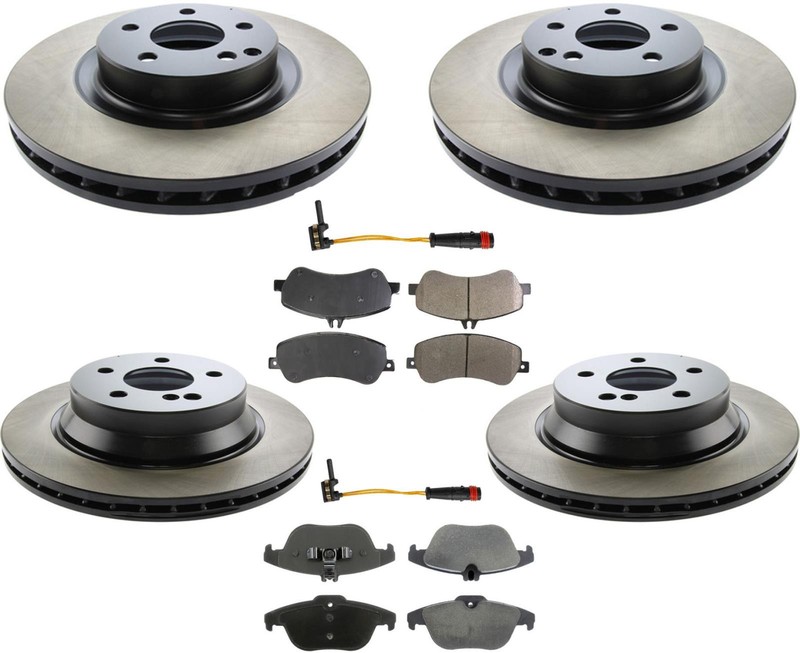 Performance Carbon Disc Brake Rotors Pads Sensors Fits 2010-2015 Mercedes GLK350
