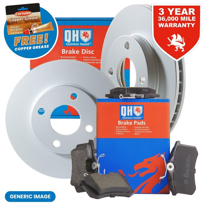 QH Front Brake Discs & Pads for Ford Fiesta MK4 Hatchback 1.0 1.25 1.3 1995-2002