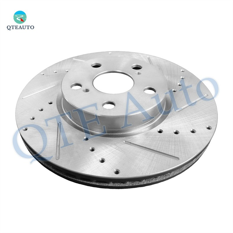 Front 275mm Drilled Slotted Brake Disc Rotors For 2009-2014 Toyota Matrix gallery
