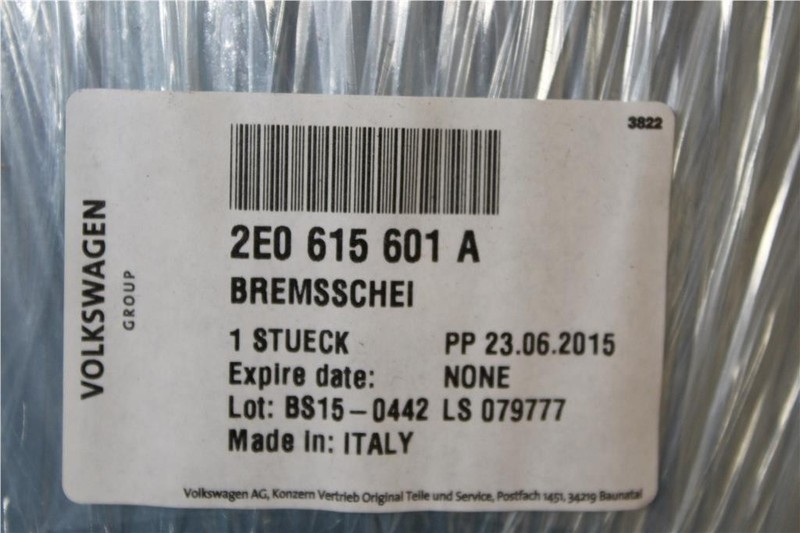 JZW698601AN Rear Brake Kit VW Crafter 2006-2011 298x16 New Genuine Parts gallery