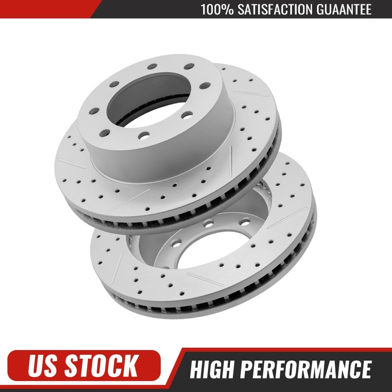 Front Brake Disc Rotors Kit For Ford F-250 F-350 F-450 Super Duty 2010 2011 2012