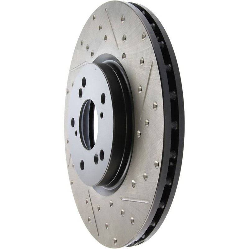 StopTech 127.40062L Front Left Drilled Slotted Disc Brake Rotor for 2004-2008 TL gallery