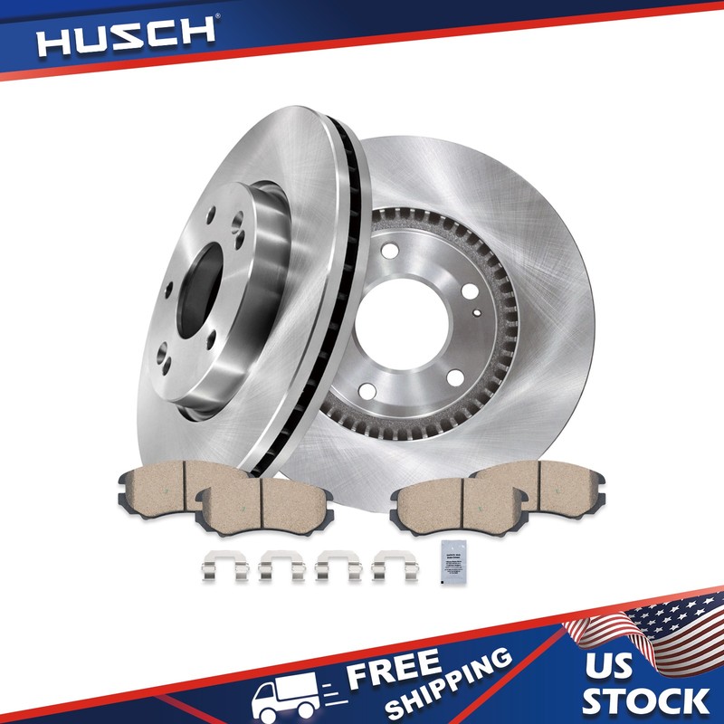 Front Disc Brake Rotors Ceramic Brake Pads for Hyundai Sonota Kia Optima Soul