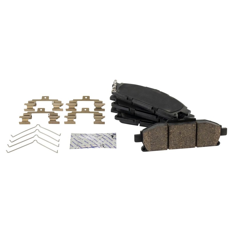 Front Ceramic Brake Pad Performance Coated Rotor Kit w/Chemicals gallery
