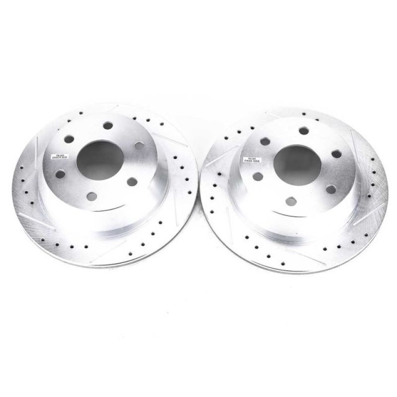 PowerStop AR8641XPR Rear Evolution Drilled & Slotted Brake Rotor Pair