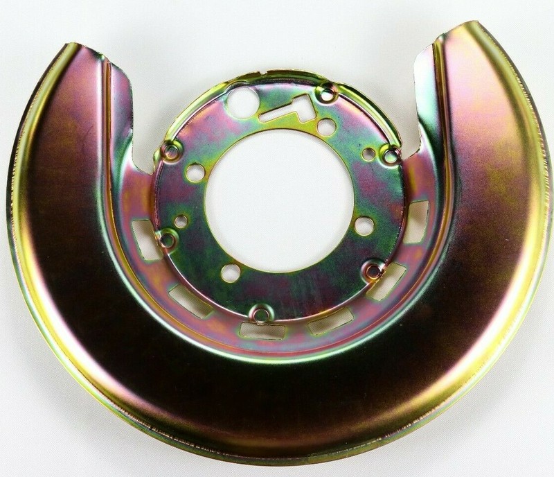 1976 - 1982 Corvette Brake Backing / Shield Gold Right Rear C3 NEW gallery