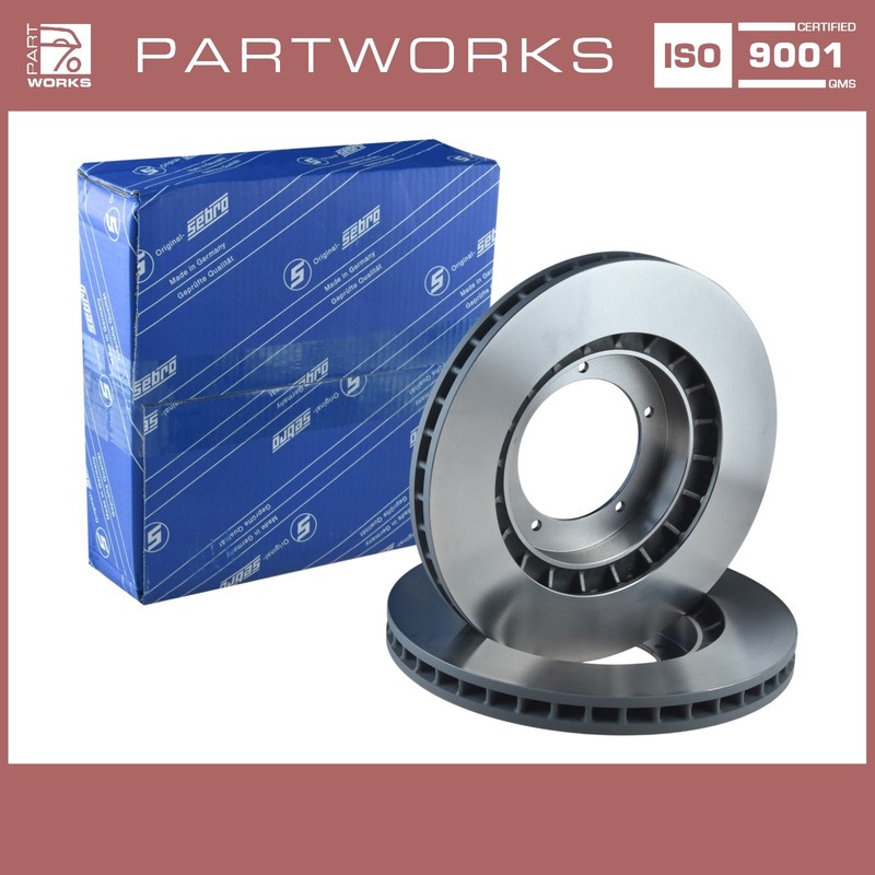 2x brake discs for Porsche 944 turbo up to -'86 front