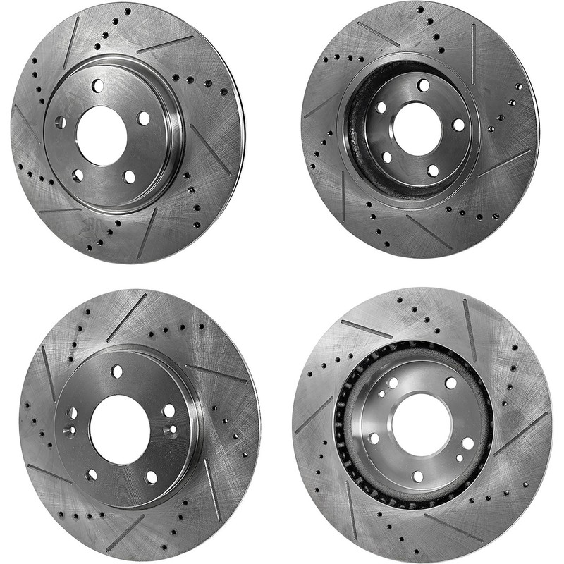 Front & Rear Brake Disc Rotors for Hyundai Kona Kia Seltos Forte Soul Forte5
