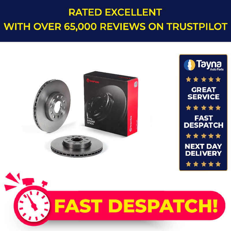 2x Brake Discs Pair Vented fits VW TOURAN 1T, 1T3 Front 03 to 15 288mm Set New