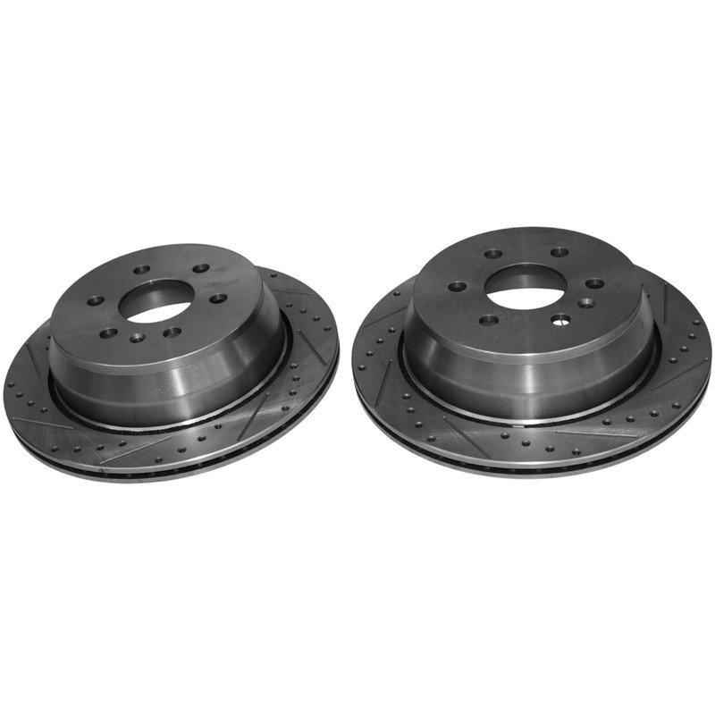 2Pcs 324mm Rear Drilled Brake Rotors for Chevy Colorado GMC Canyon 2015-2022 gallery