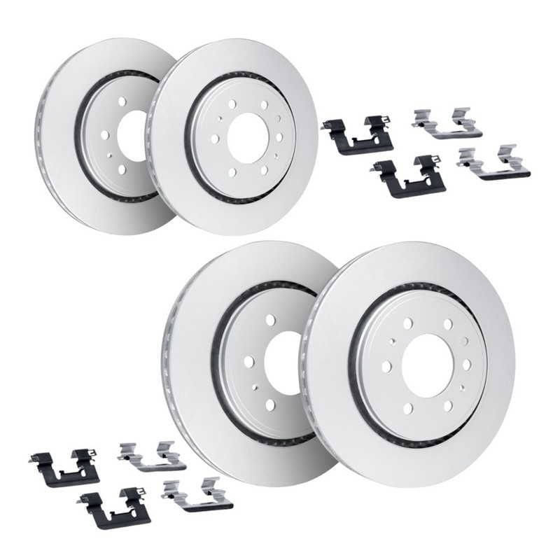 For GMC Envoy XL 2002-2005 Brake Rotor Set Front And Rear | Cast Iron | Vented gallery