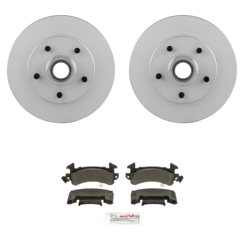 Bosch Front 266mm Rotors Severe Duty Semi-Met Disc Brake Pad Kit For S10 Hombre