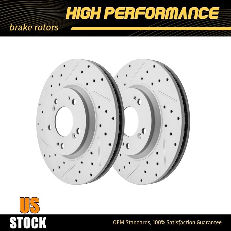 294mm Front Drilled Disc Brake Rotors For Jeep Compass Mitsubishi Outlander