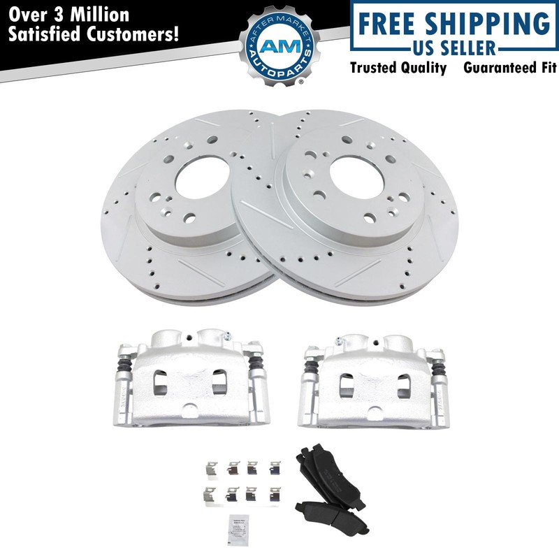 Front Brake Pad & Rotor Kit For Cadillac Chevrolet GMC