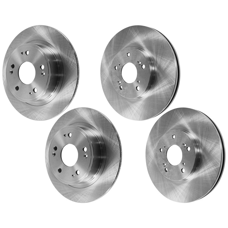 Front & Rear Brake Disc Rotors Sedan for Acura TSX Honda Accord 2006-2012
