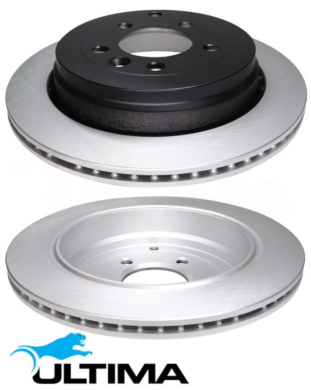 REAR VENTED DISC BRAKE ROTORS FOR LAND ROVER DISCOVERY 3 L319 1V 2.7 V6 OD 325MM