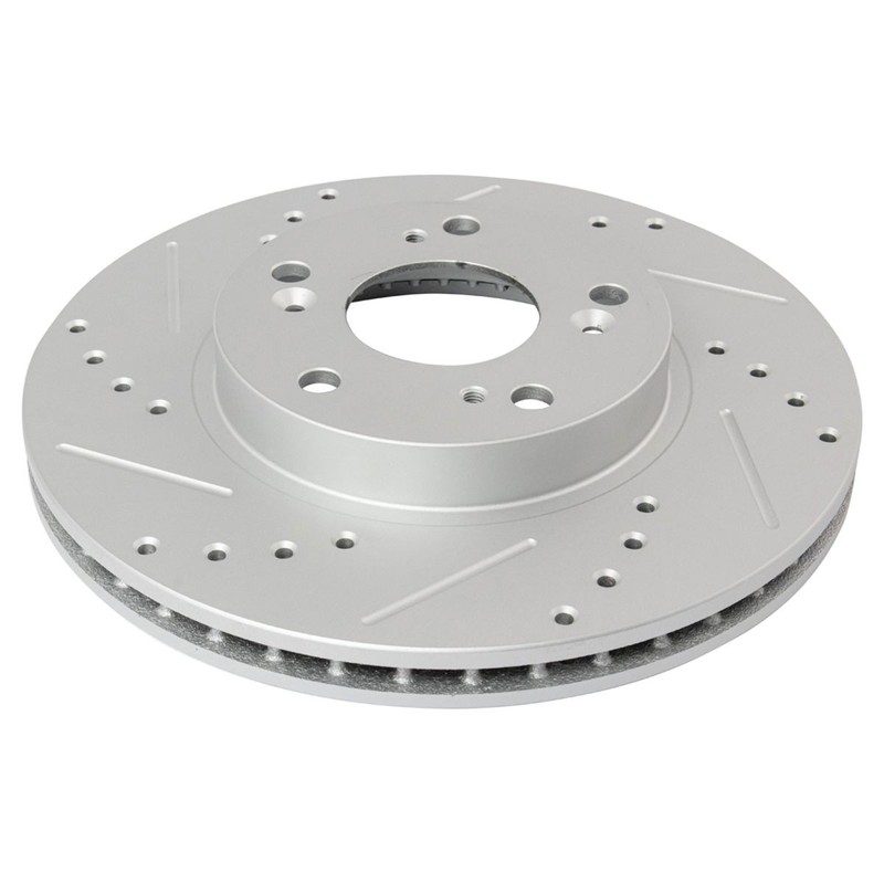 Performance Brake Rotor Drilled Slotted & Ceramic Pad Front Kit w/Chemicals gallery